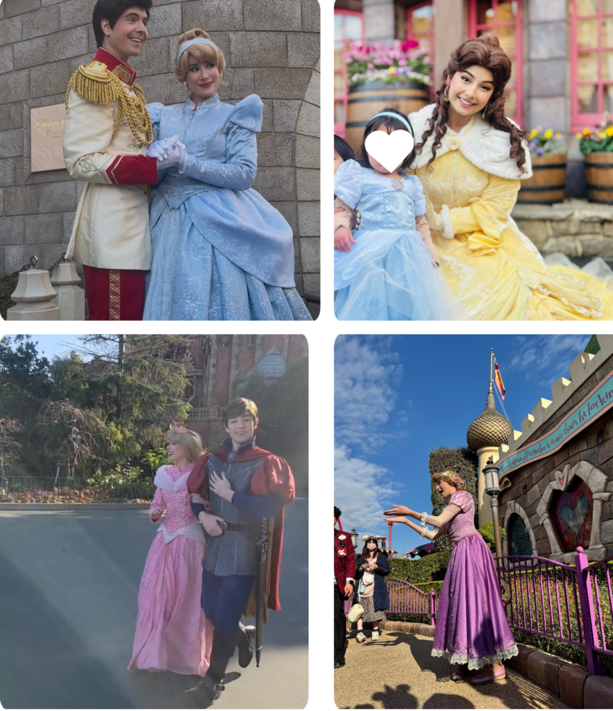 ディズニーランドのファンタジーランドで撮影したプリンセス実例